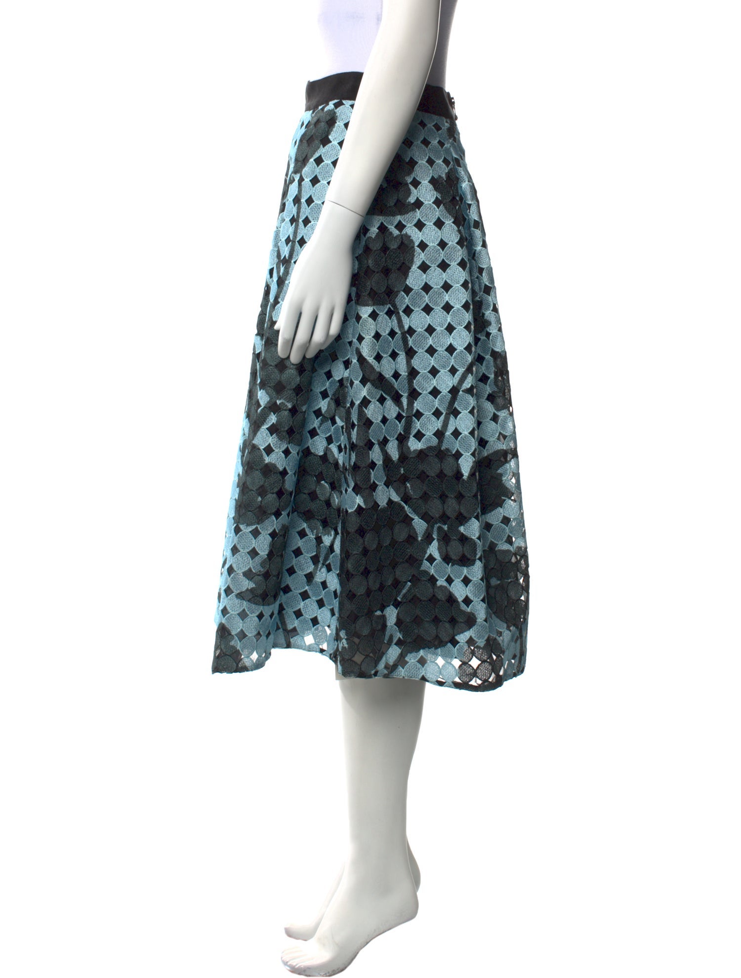 Sachin + Babi Noir Printed Midi Length Skirt