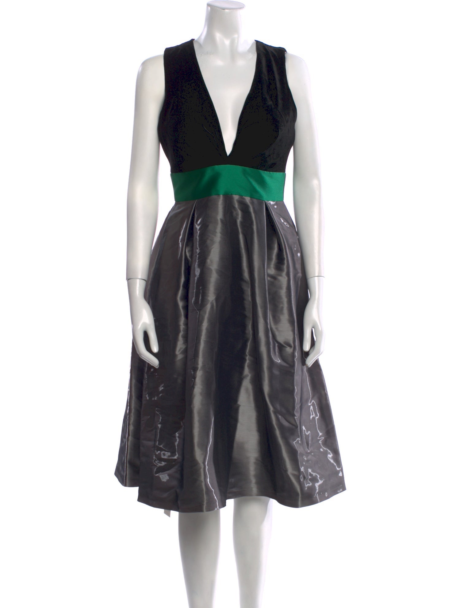 Sachin + Babi Noir V-Neck Midi Length Dress