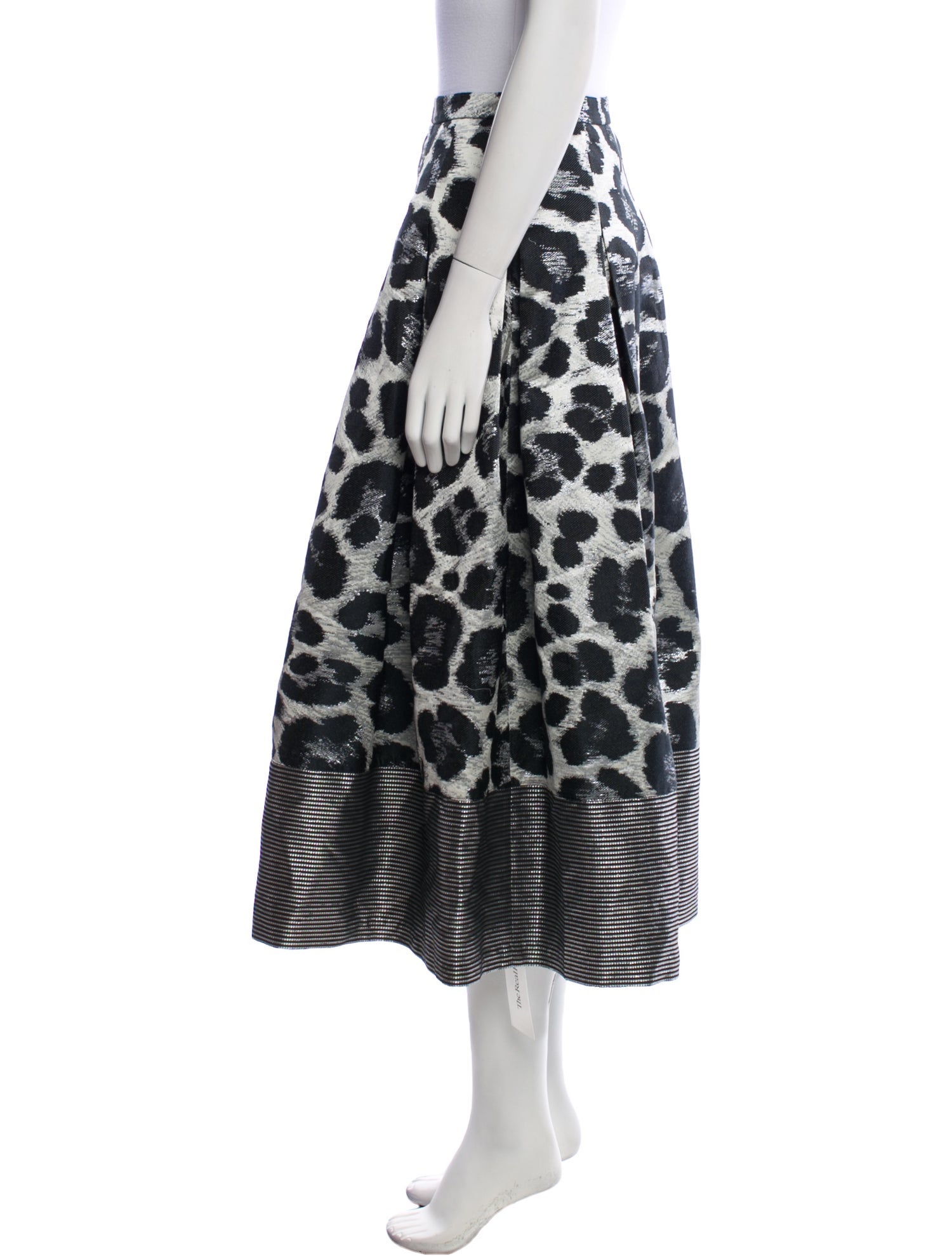 Sachin + Babi Noir Animal Print Midi Length Skirt