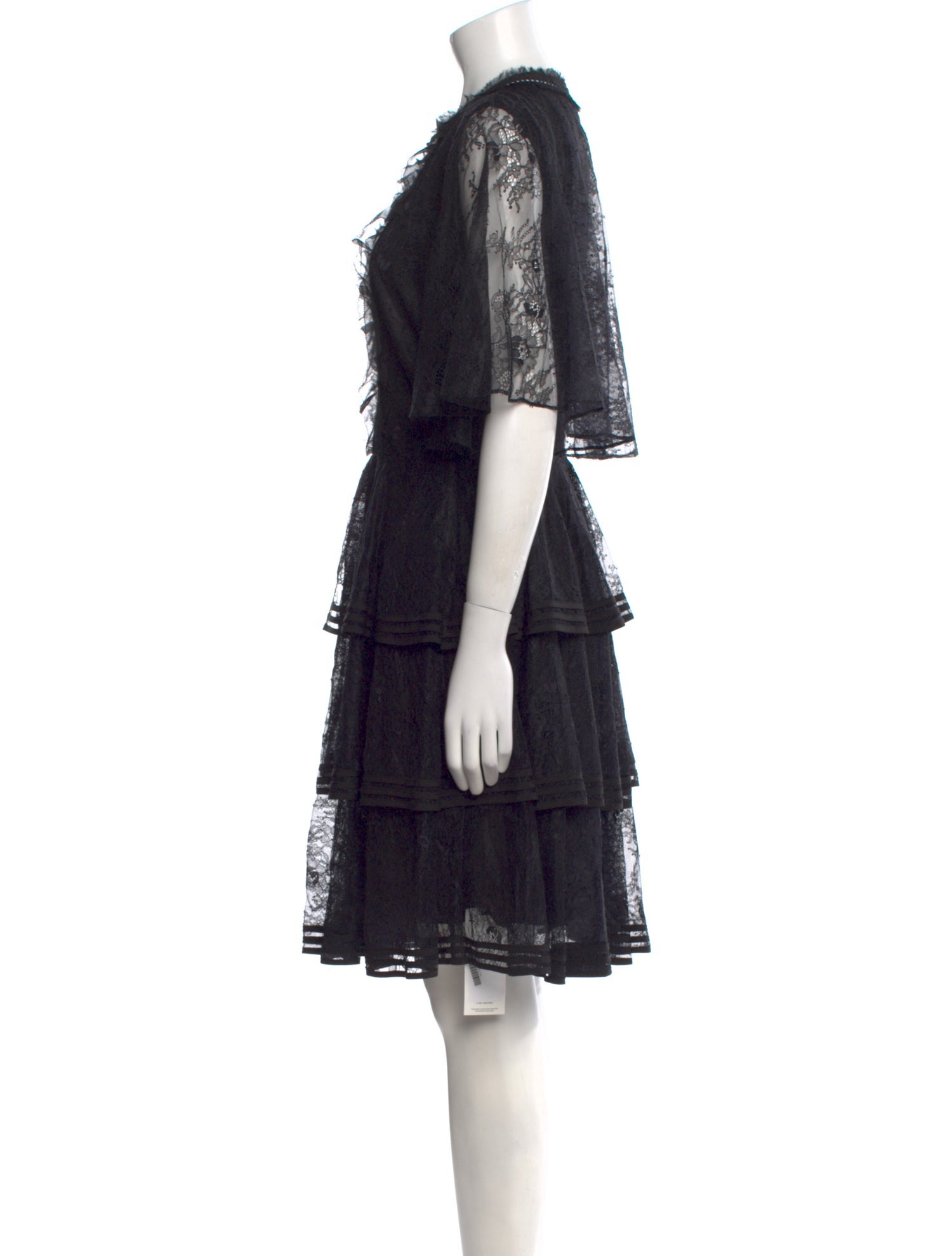 Sachin + Babi Noir Lace Pattern Knee-Length Dress