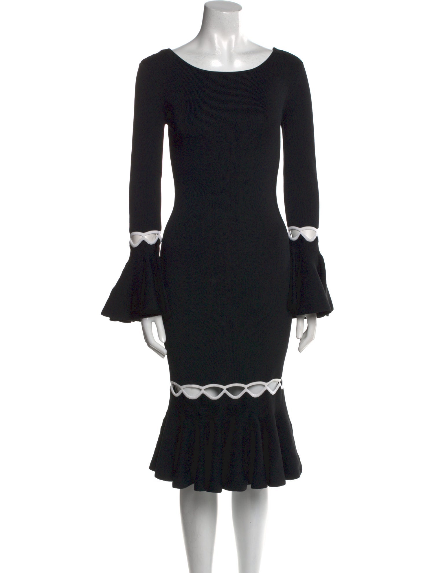 Sachin + Babi Noir Scoop Neck Midi Length Dress