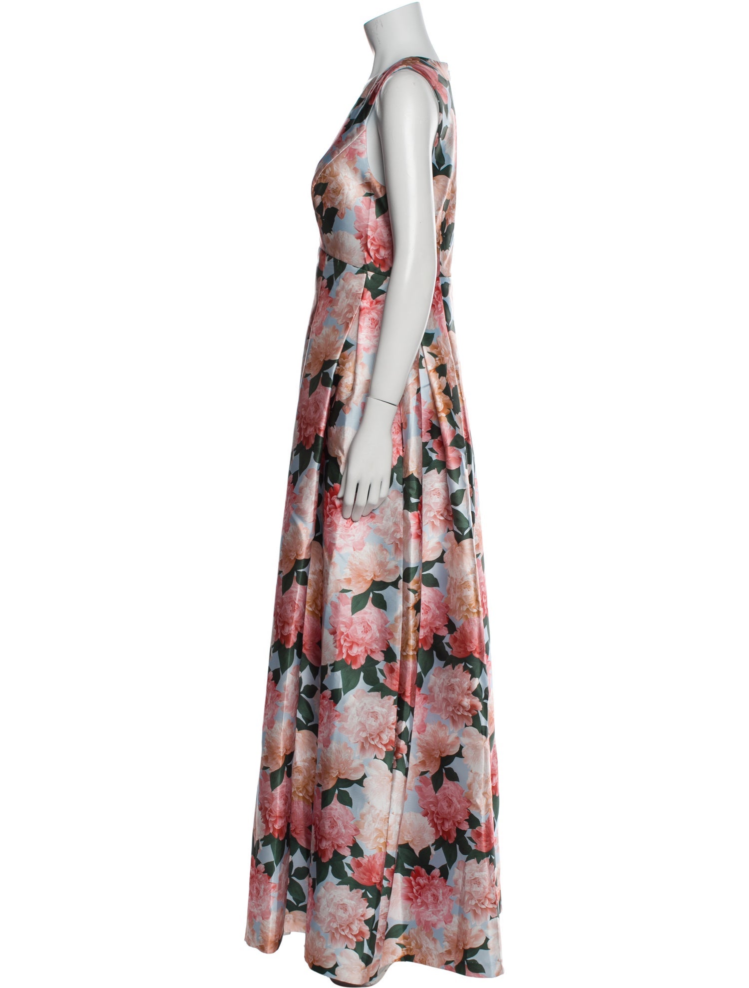 Sachin + Babi Noir Floral Print Long Dress w/ Tags