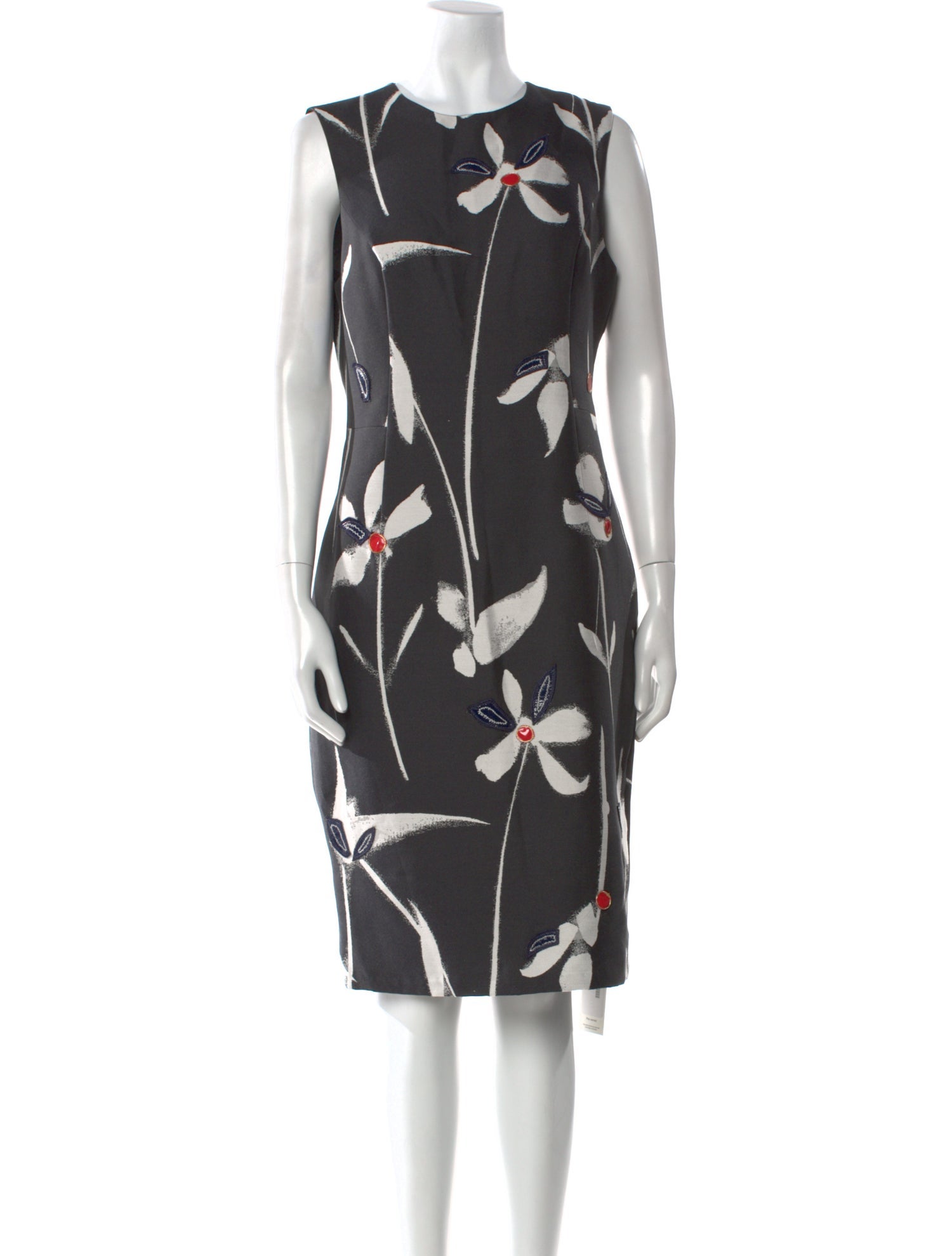 Sachin + Babi Noir Floral Print Knee-Length Dress