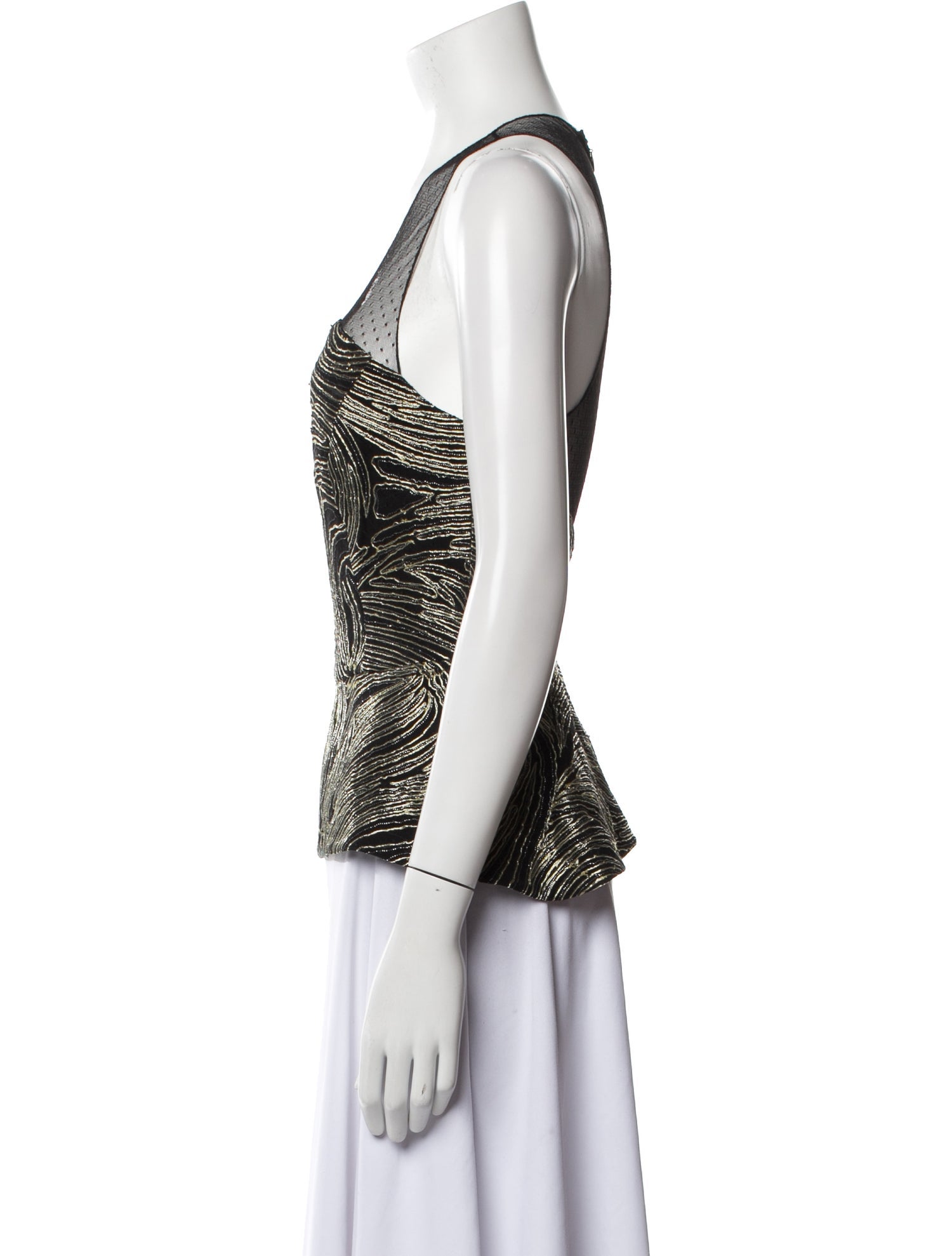 Sachin + Babi Noir Printed V-Neck Top