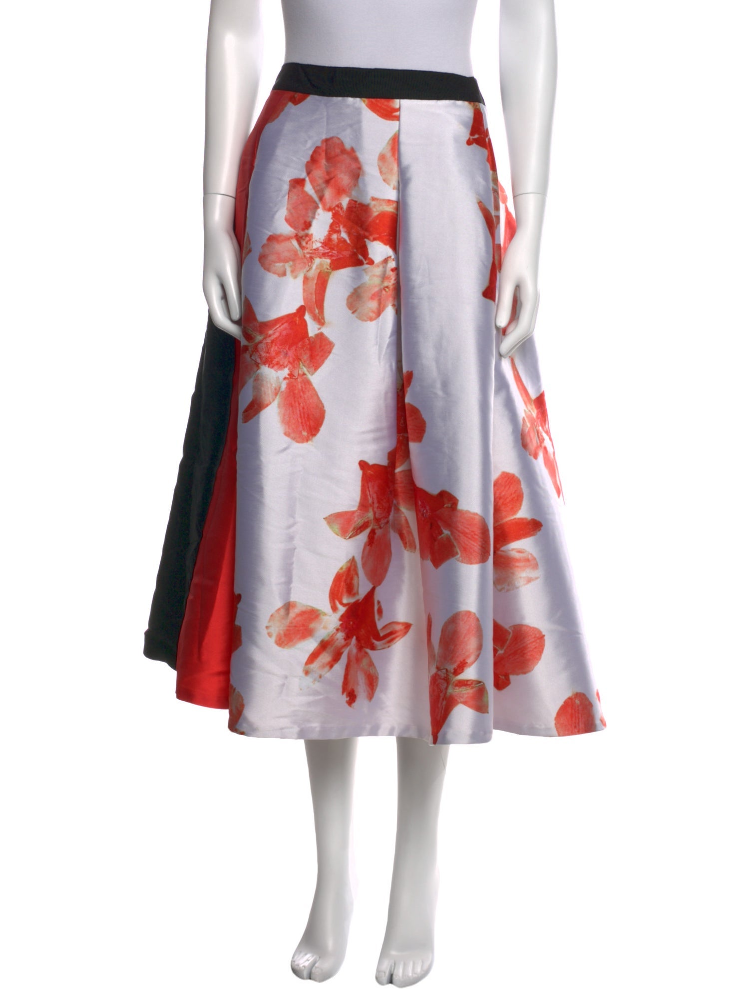 Sachin + Babi Noir Floral Print Midi Length Skirt