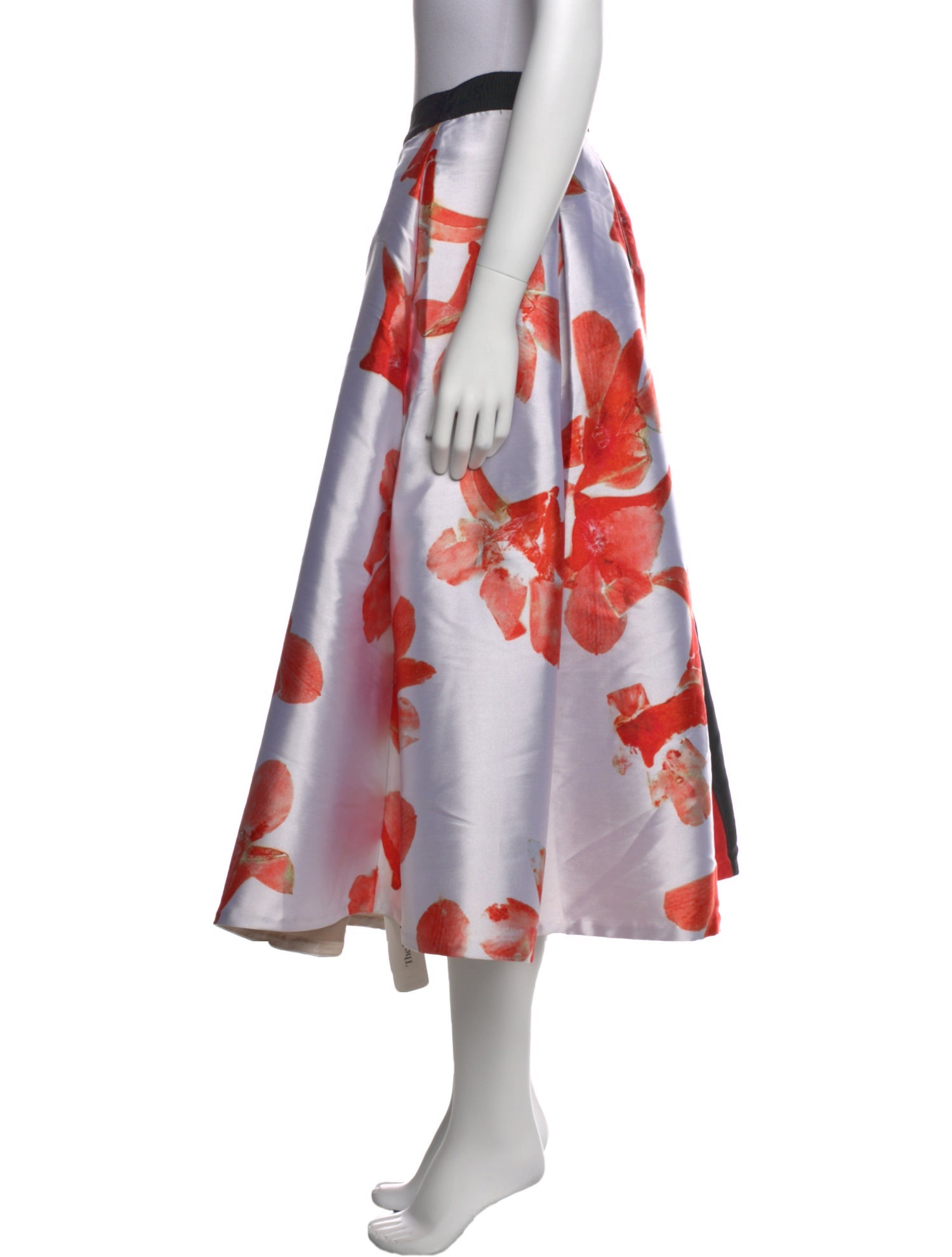 Sachin + Babi Noir Floral Print Midi Length Skirt