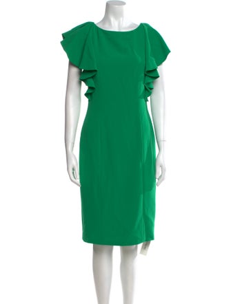 Sachin + Babi Noir Bateau Neckline Knee-Length Dress