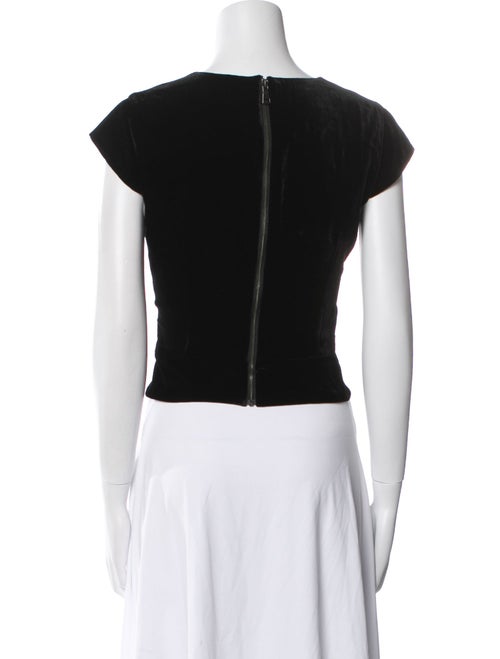 Sachin + Babi Noir V-Neck Short Sleeve Crop Top