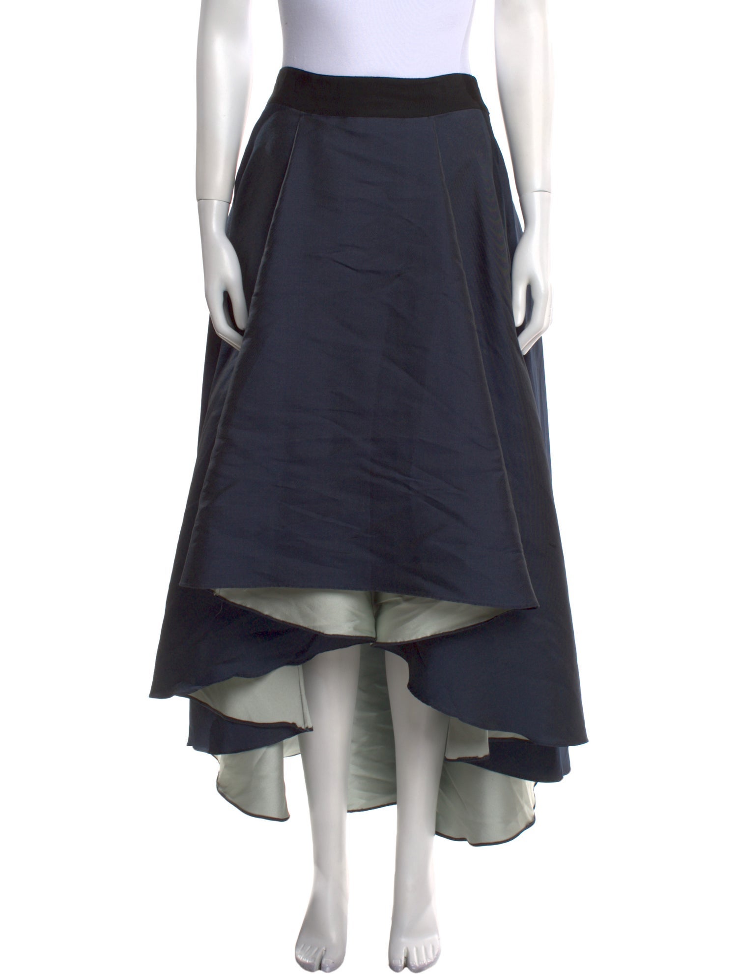 Sachin + Babi Noir Ruffle Embellishment Long Skirt