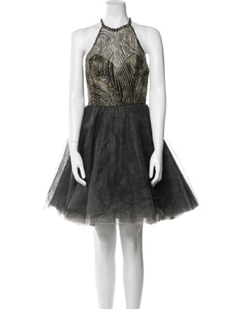 Sachin + Babi Noir Patterned Knee-Length Dress