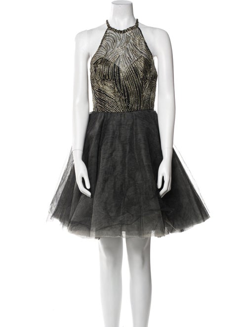 Sachin + Babi Noir Patterned Knee-Length Dress