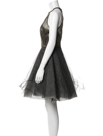 Sachin + Babi Noir Patterned Knee-Length Dress