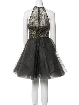 Sachin + Babi Noir Patterned Knee-Length Dress