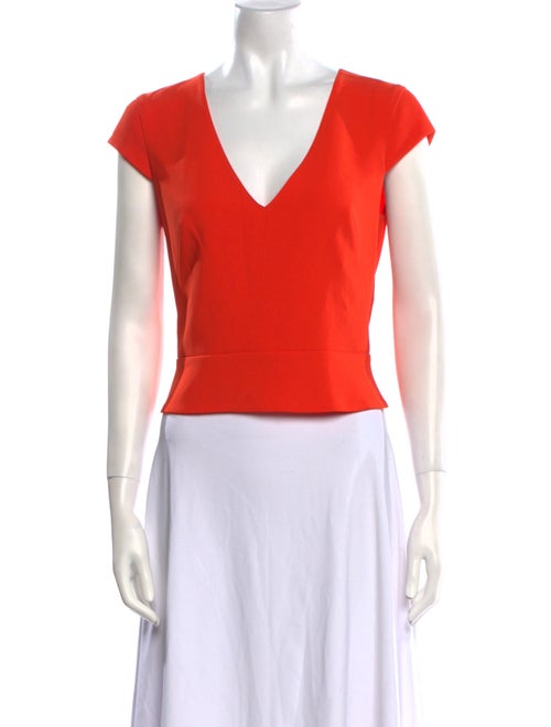 Sachin + Babi Noir V-Neck Short Sleeve Crop Top