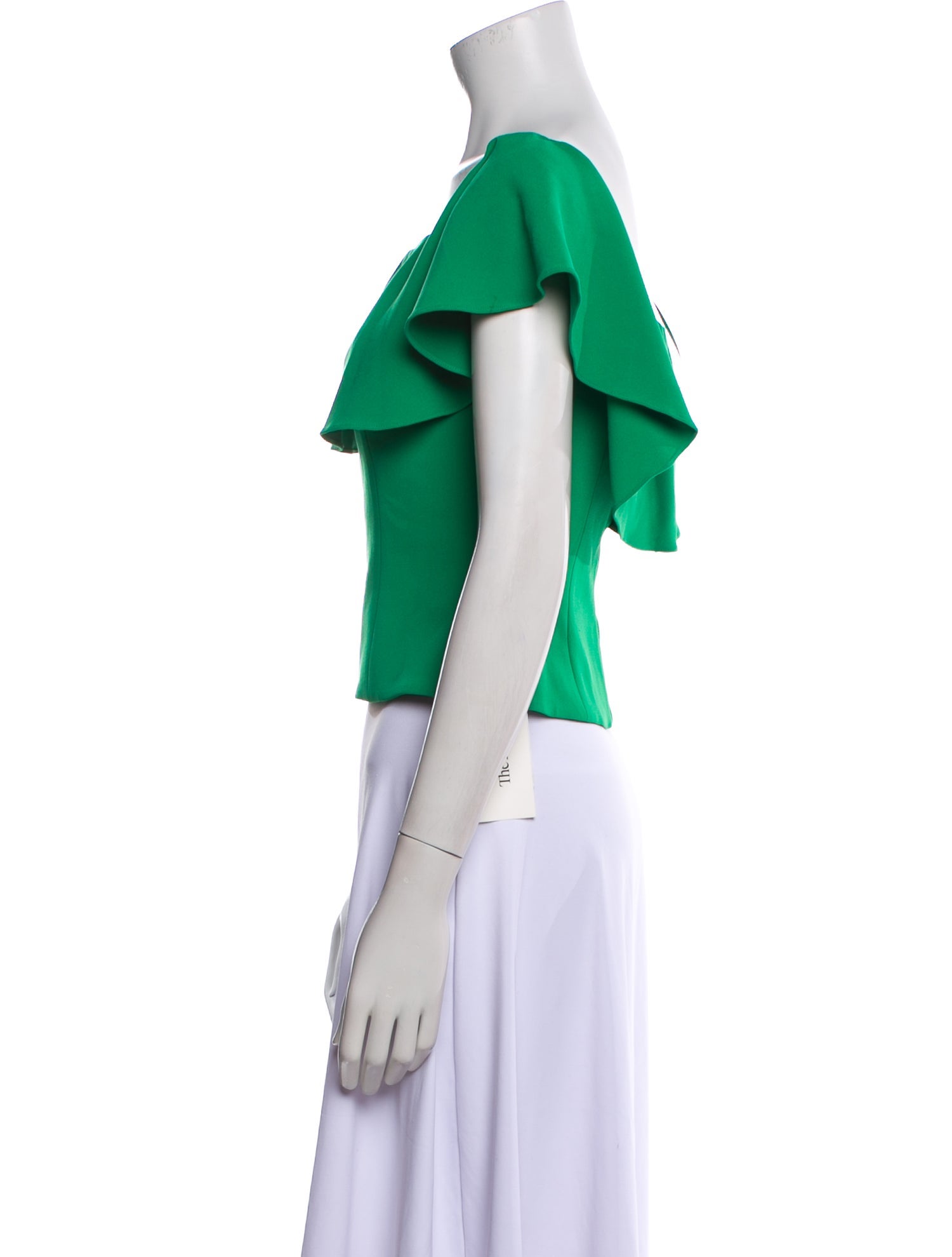 Sachin + Babi Noir Off-The-Shoulder Short Sleeve Crop Top