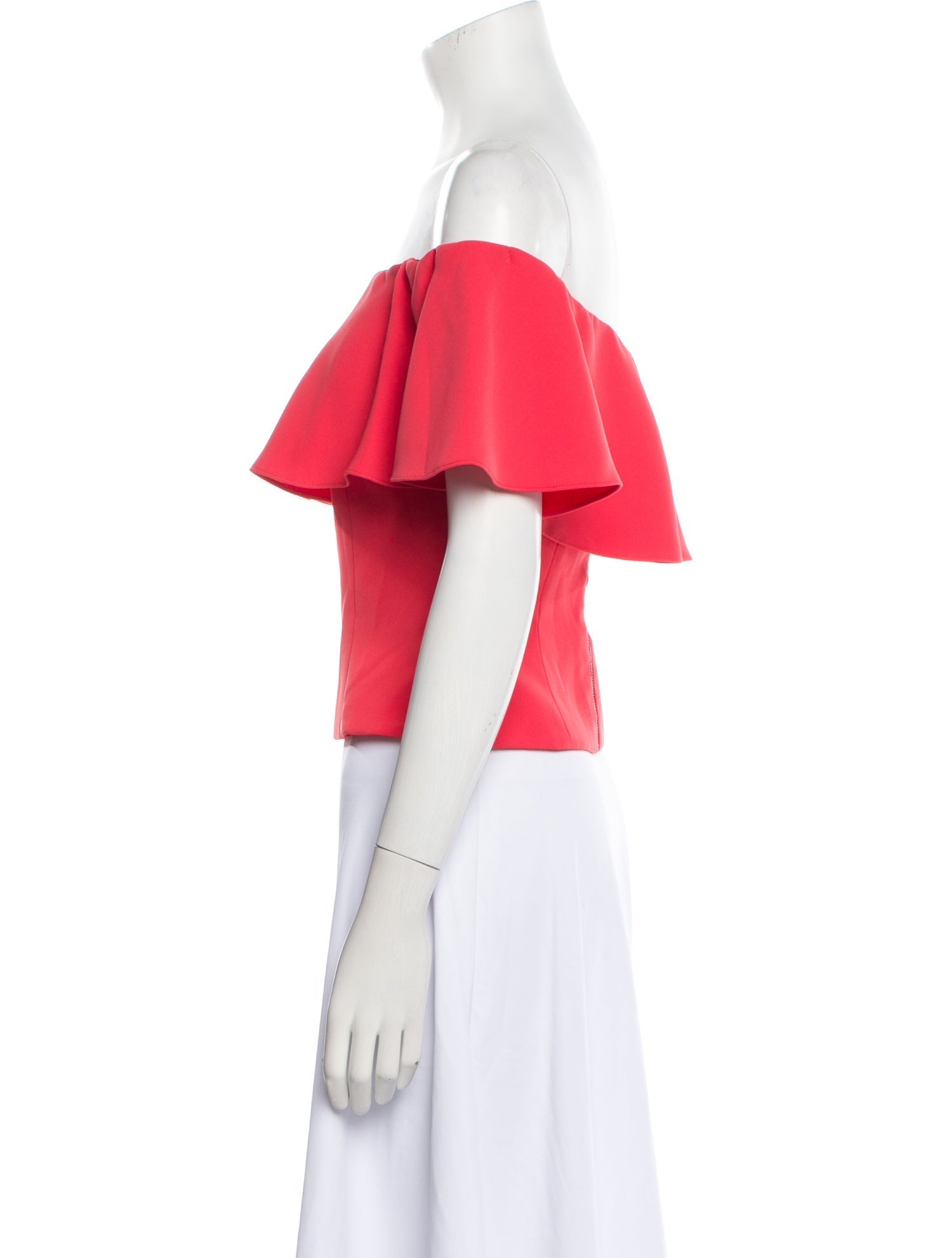 Sachin + Babi Noir Off-The-Shoulder Short Sleeve Crop Top