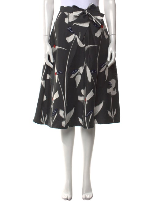 Sachin + Babi Noir Floral Print Knee-Length Skirt