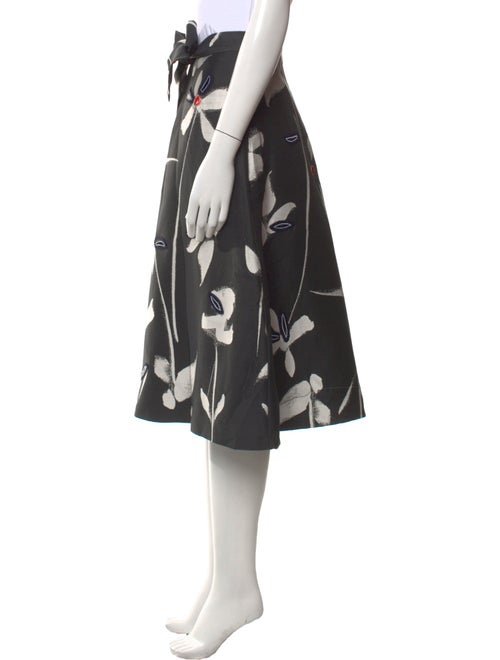 Sachin + Babi Noir Floral Print Knee-Length Skirt