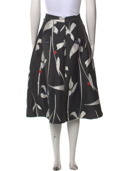 Sachin + Babi Noir Floral Print Knee-Length Skirt