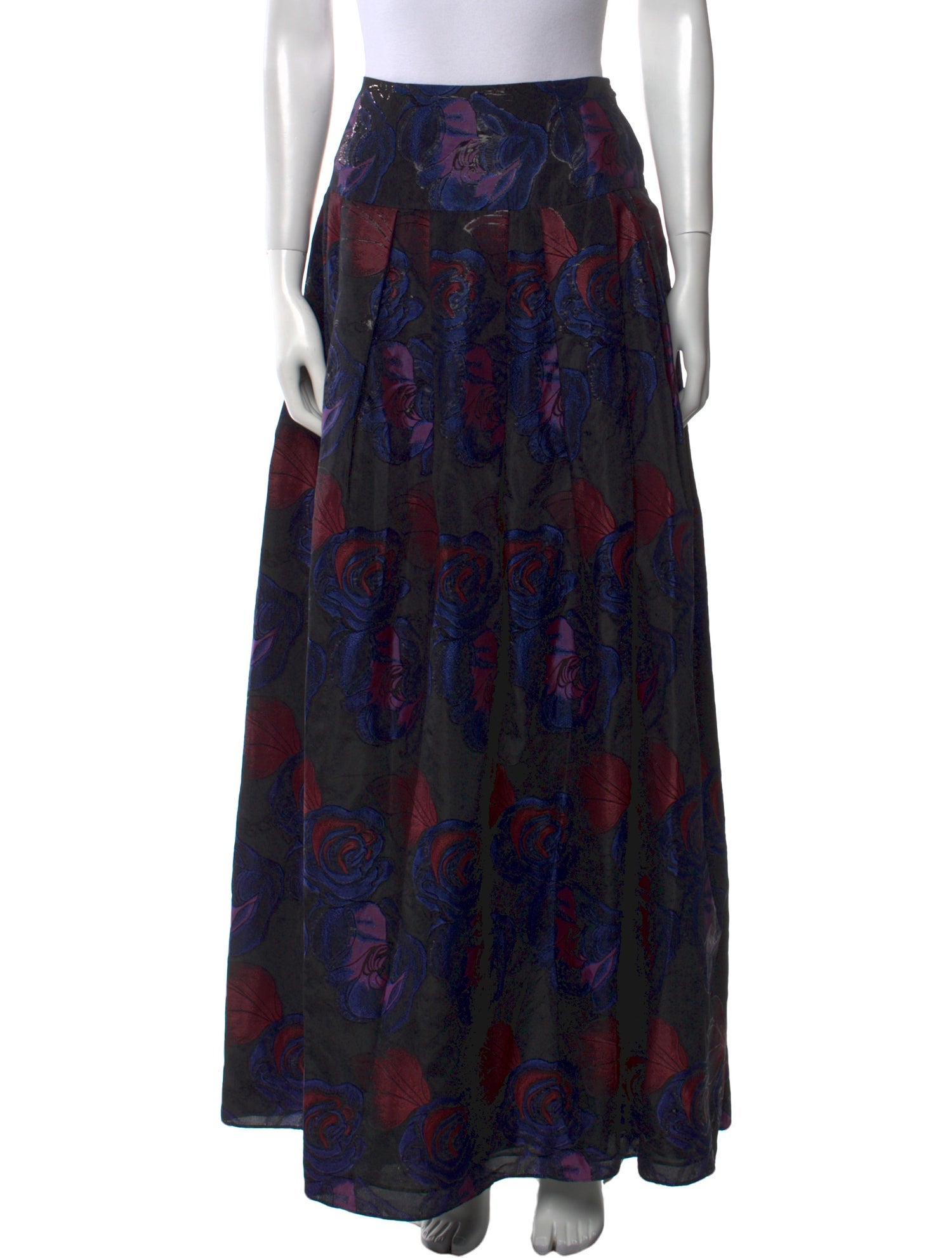 Sachin + Babi Noir Floral Print Long Skirt