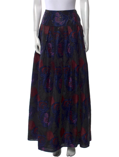 Sachin + Babi Noir Floral Print Long Skirt