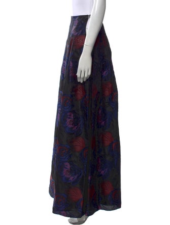 Sachin + Babi Noir Floral Print Long Skirt