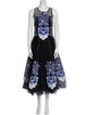 Sachin + Babi Noir Floral Print Long Dress