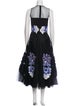 Sachin + Babi Noir Floral Print Long Dress