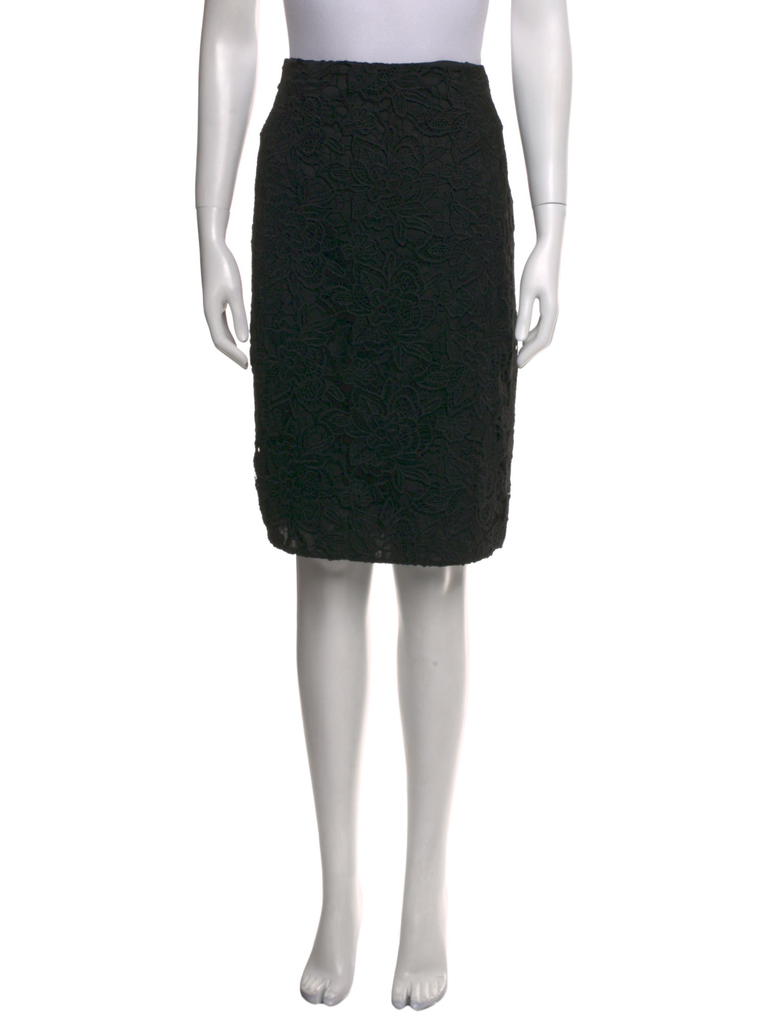 Sachin + Babi Noir Lace Pattern Knee-Length Skirt w/ Tags