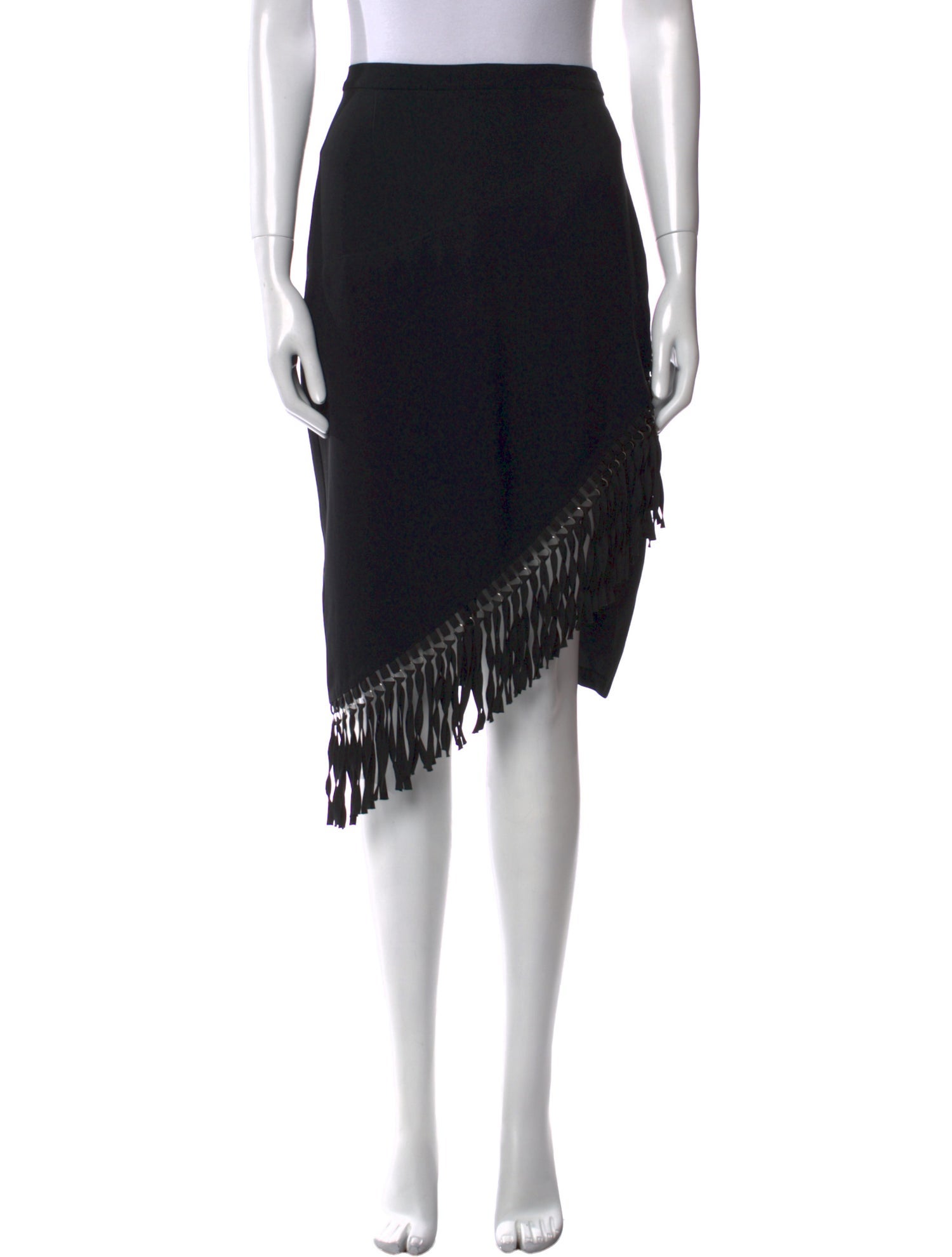 Sachin + Babi Noir Tassel Accents Knee-Length Skirt