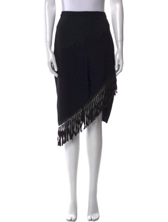 Sachin + Babi Noir Tassel Accents Knee-Length Skirt