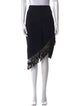 Sachin + Babi Noir Tassel Accents Knee-Length Skirt