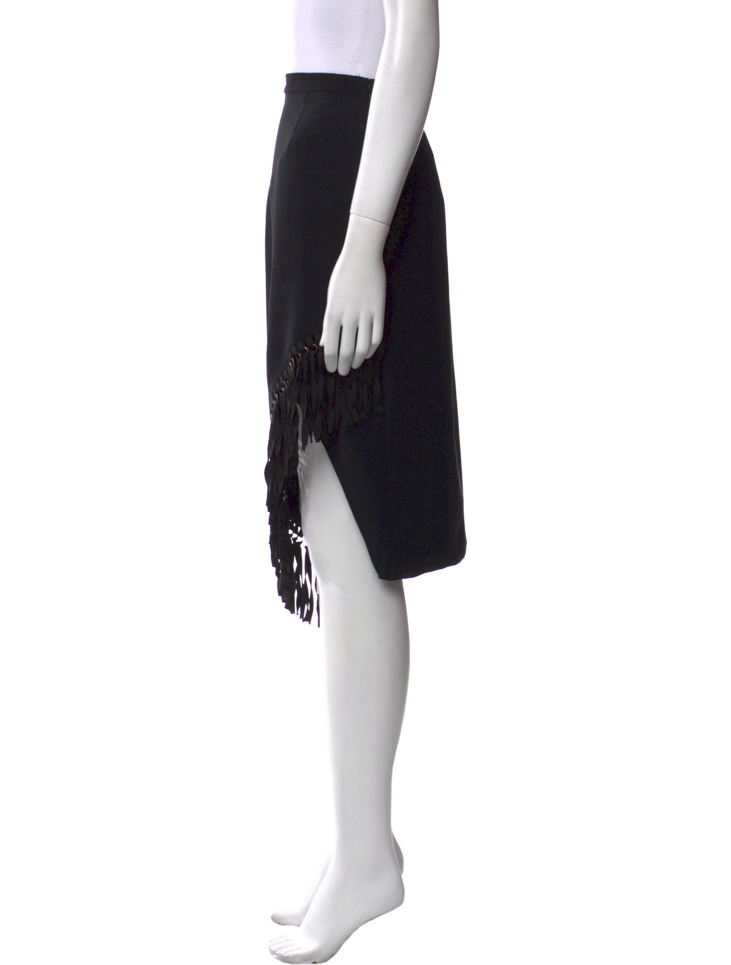 Sachin + Babi Noir Tassel Accents Knee-Length Skirt