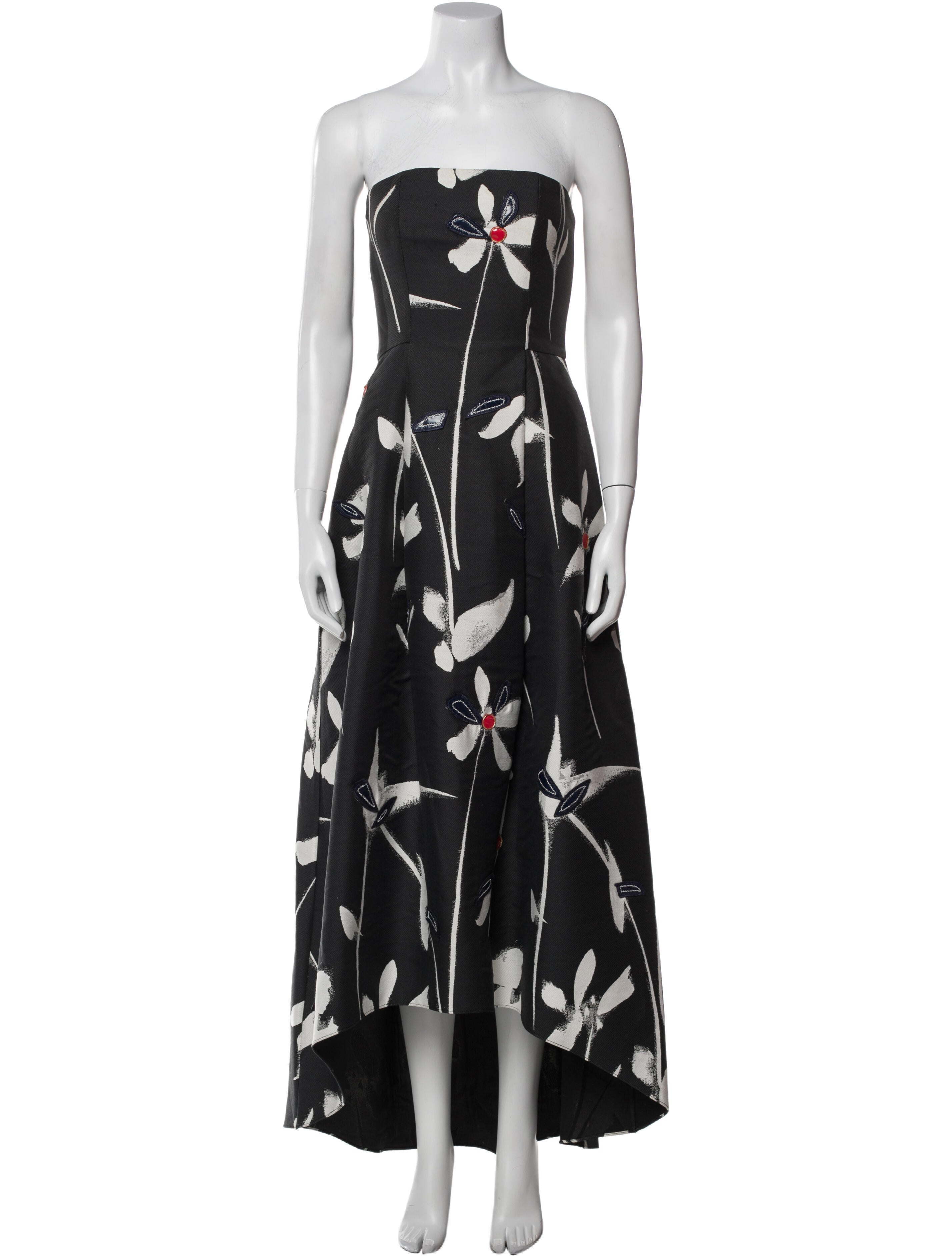 Sachin + Babi Noir Floral Print Midi Length Dress