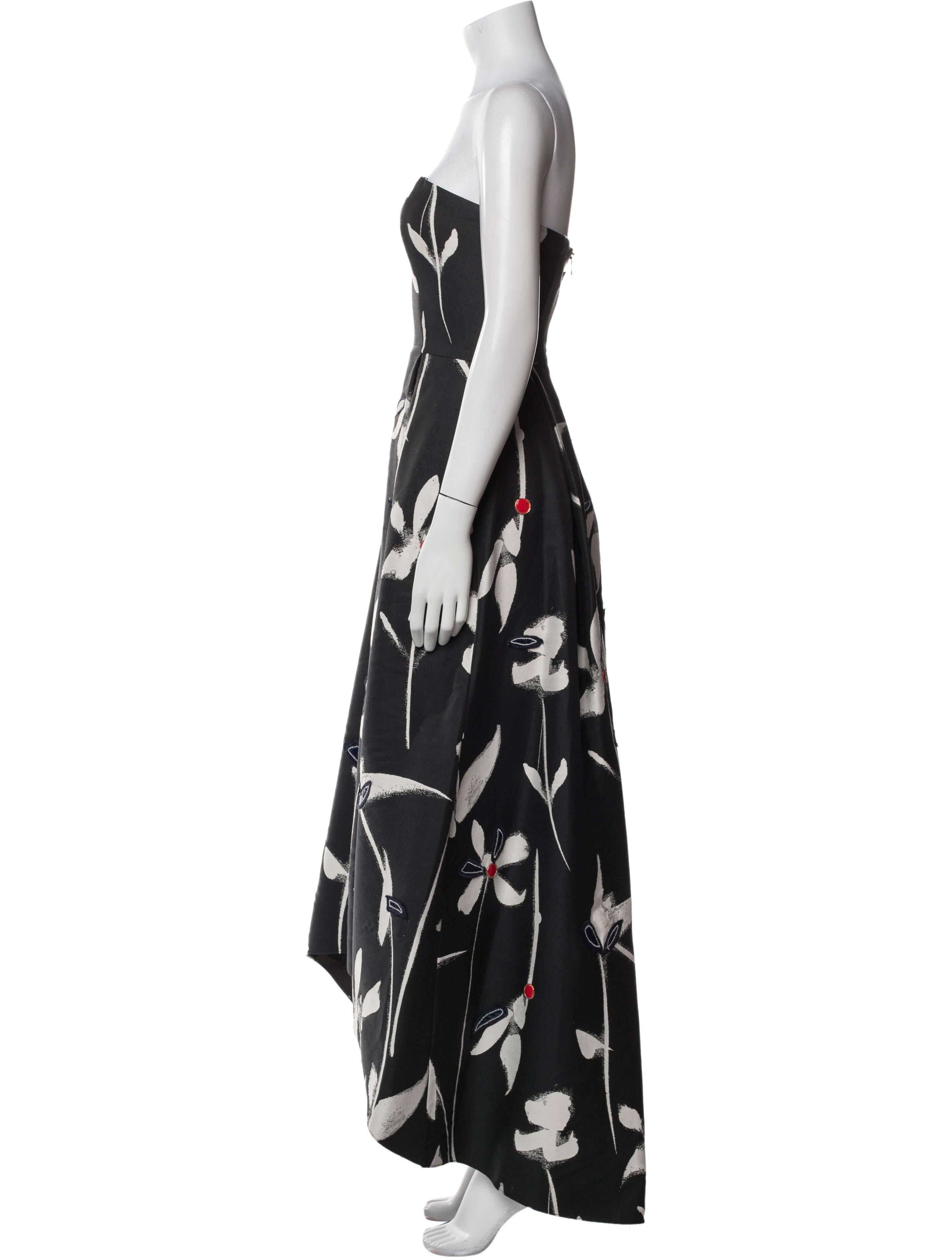 Sachin + Babi Noir Floral Print Midi Length Dress