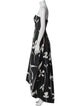 Sachin + Babi Noir Floral Print Midi Length Dress