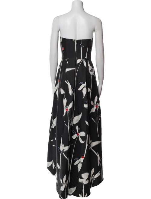 Sachin + Babi Noir Floral Print Midi Length Dress