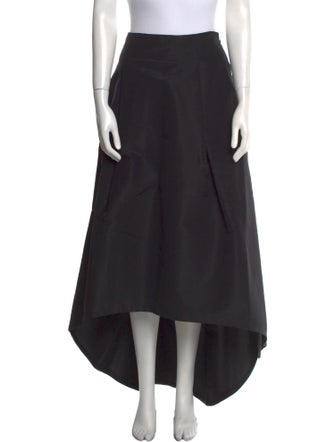 Sachin + Babi Noir Silk Midi Length Skirt