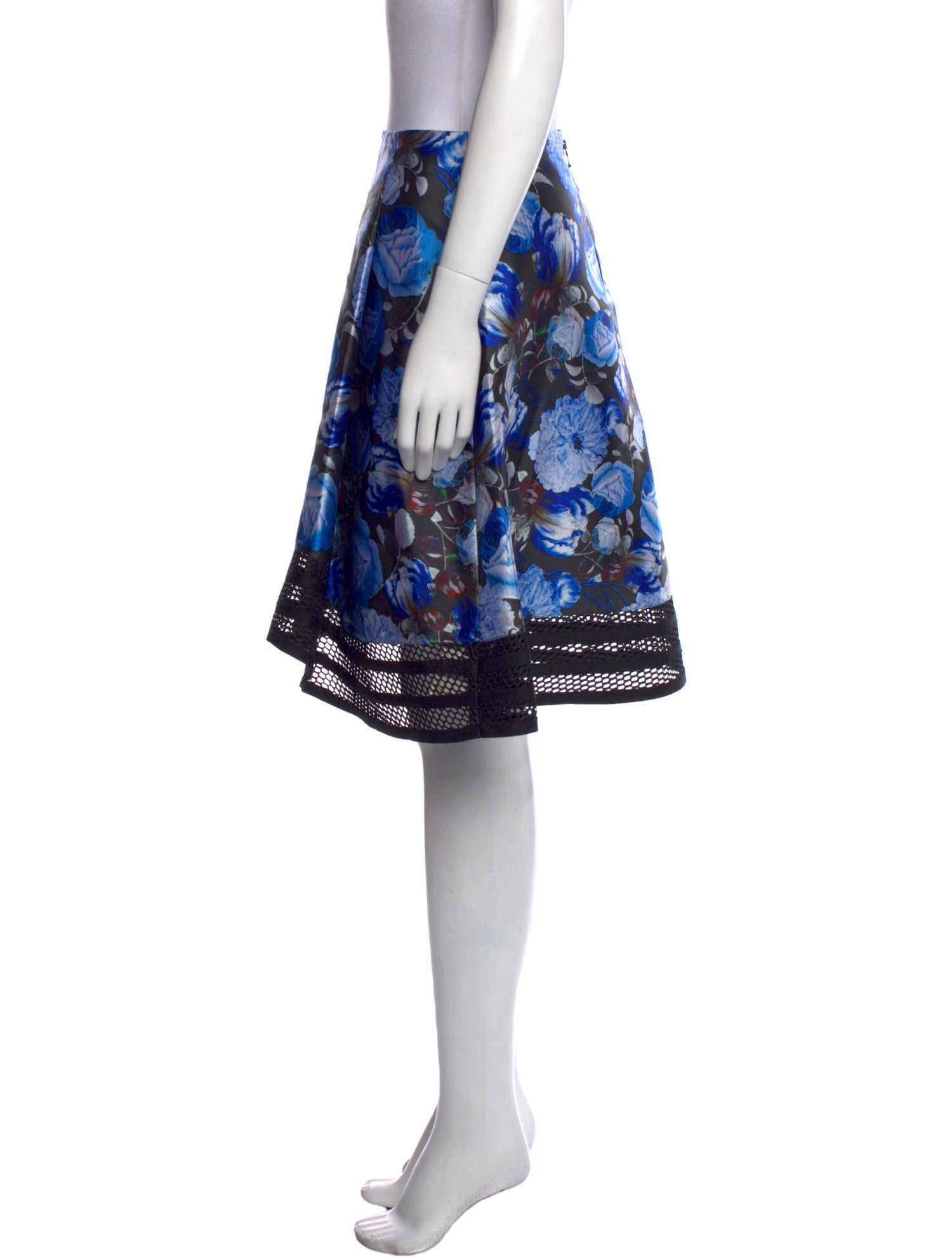 Sachin + Babi Noir Floral Print Knee-Length Skirt