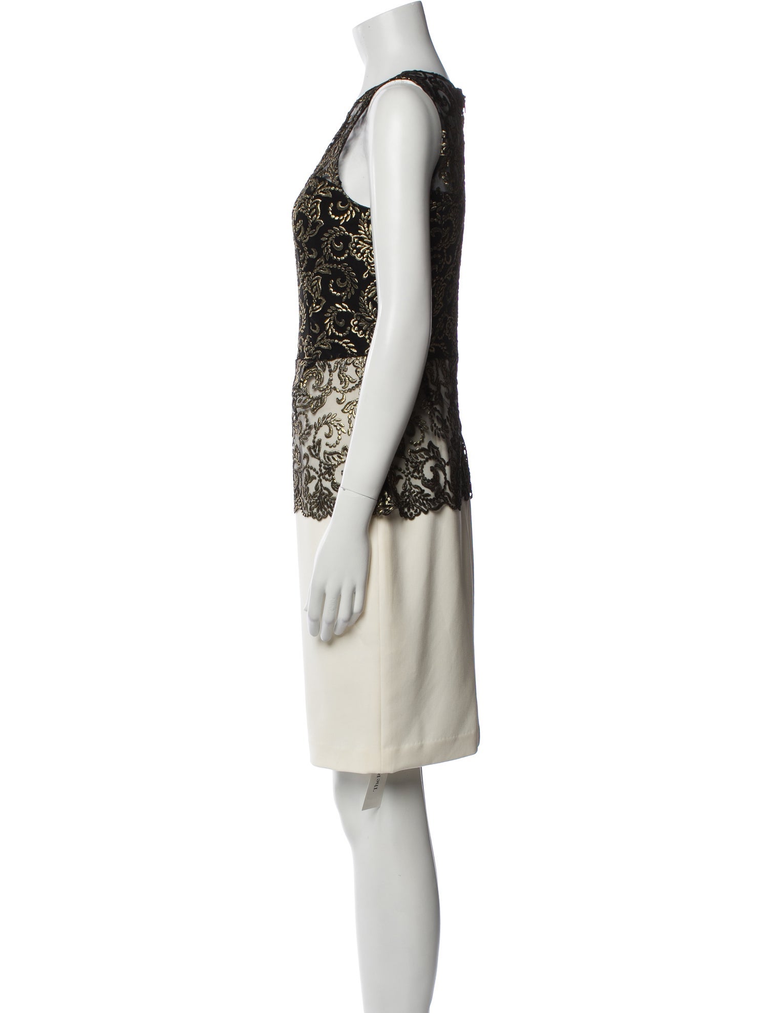 Sachin + Babi Noir Lace Pattern Knee-Length Dress