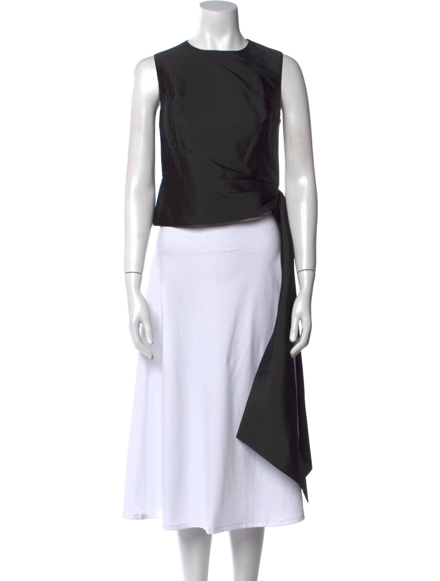 Sachin + Babi Noir Crew Neck Sleeveless Crop Top