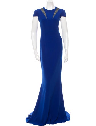 Safiyaa Cap Sleeve Evening Dress