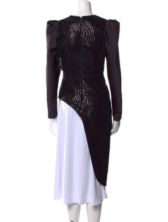 Safiyaa Square Neckline Long Sleeve Tunic