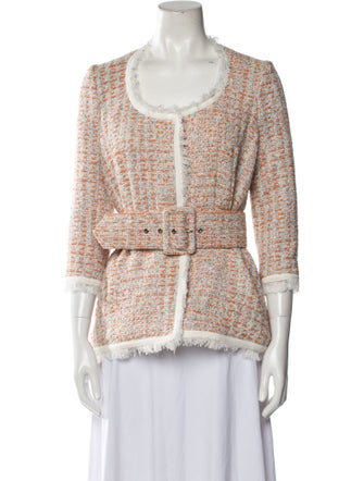 Safiyaa Tweed Pattern Jacket