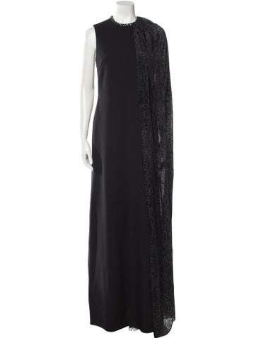 Safiyaa Dresses Crew Neck Long Dress S
