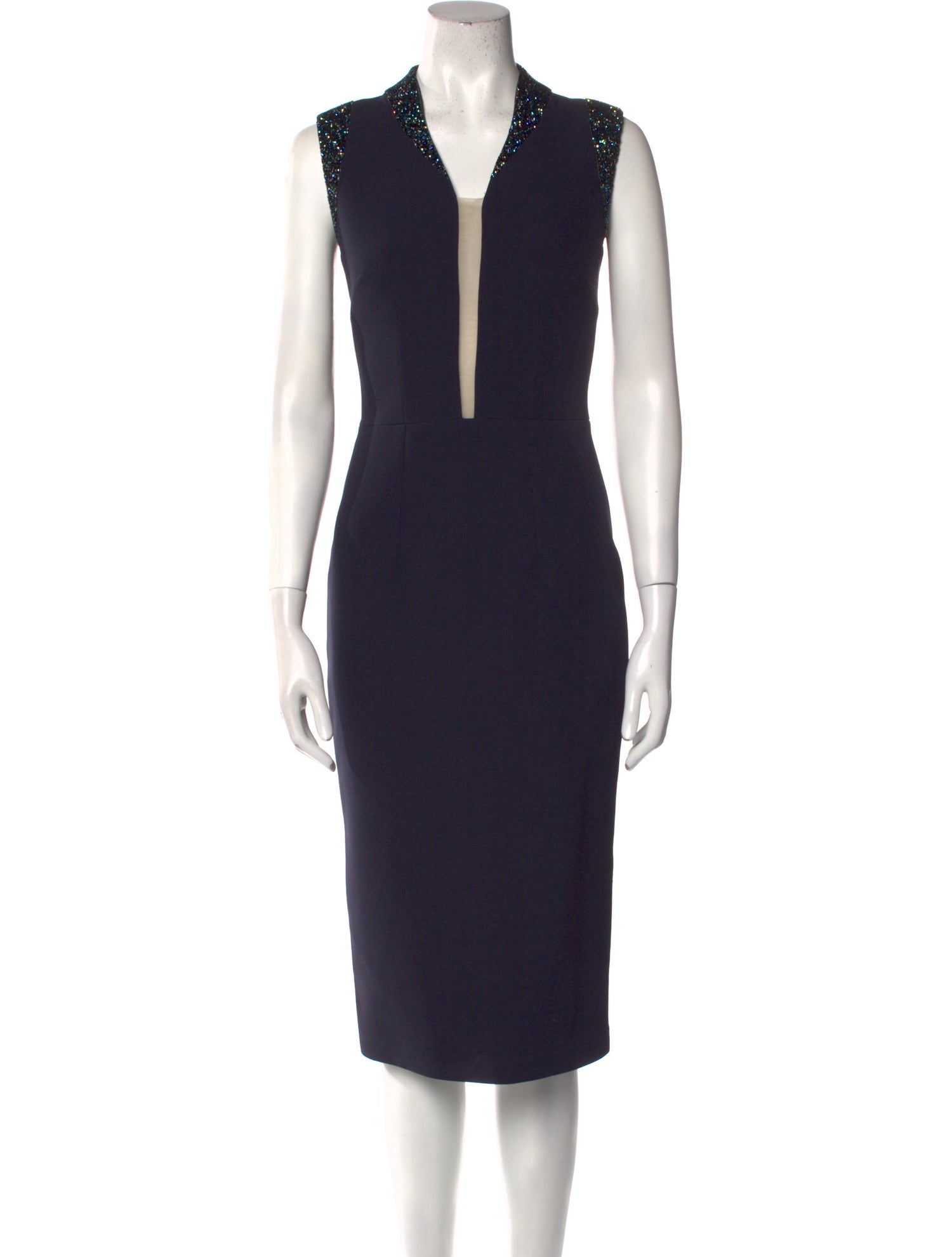 Safiyaa V-Neck Midi Length Dress w/ Tags