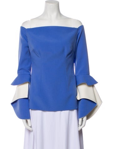 Safiyaa Tops Off-The-Shoulder Long Sleeve Blouse M