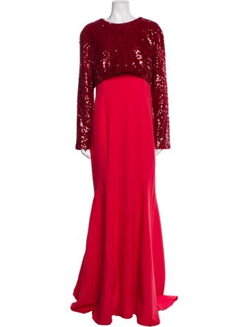 Safiyaa Dresses Crew Neck Long Dress US 14 | XL