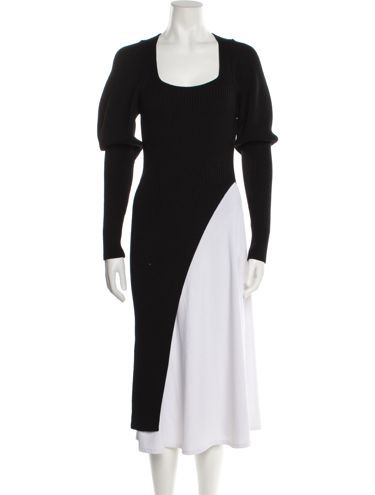 Safiyaa Wool Square Neckline Sweater