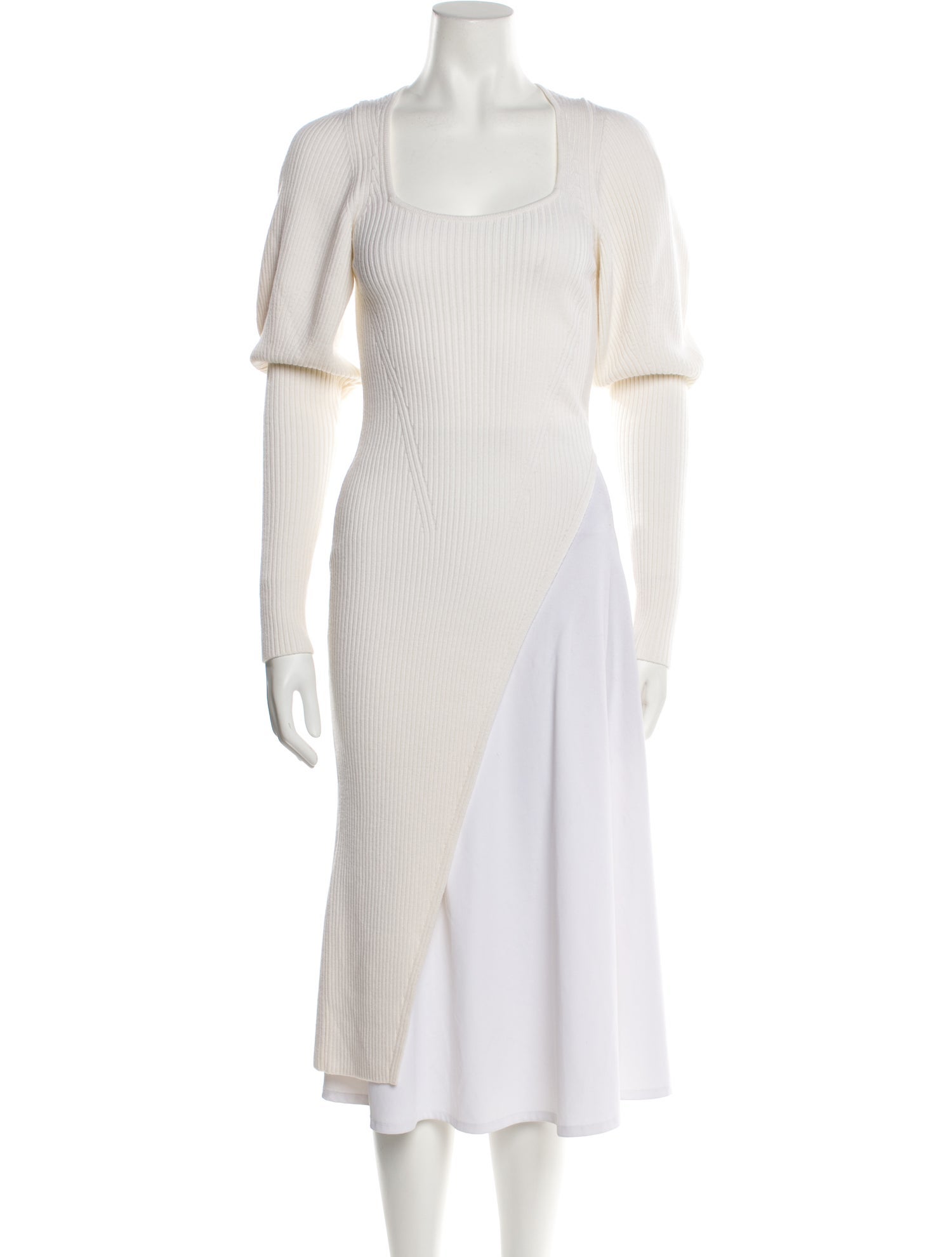 Safiyaa Wool Square Neckline Sweater